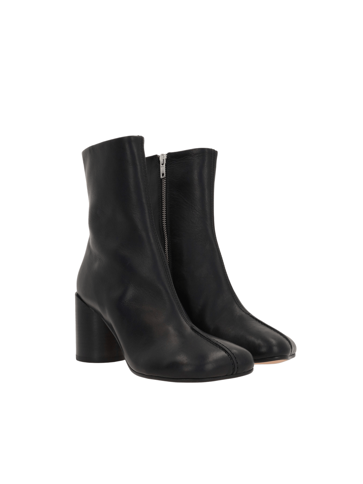 Stitch-Out Leather Ankle Boots-MM6 MAISON MARGIELA-JOHN JULIA