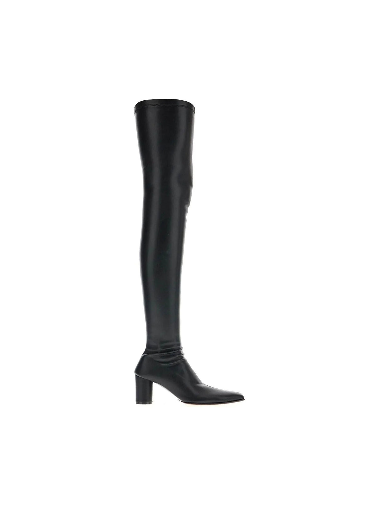 Thigh-High Nappa Leather Boots-MM6 Maison Margiela-JOHN JULIA