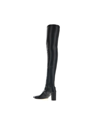 Thigh-High Nappa Leather Boots-MM6 Maison Margiela-JOHN JULIA