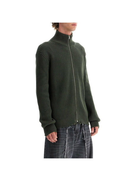 Turtleneck Knit Cardigan.