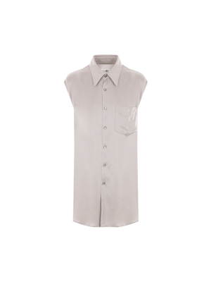 Viscose Sleeveless Shirt-MM6 MAISON MARGIELA-JOHN JULIA