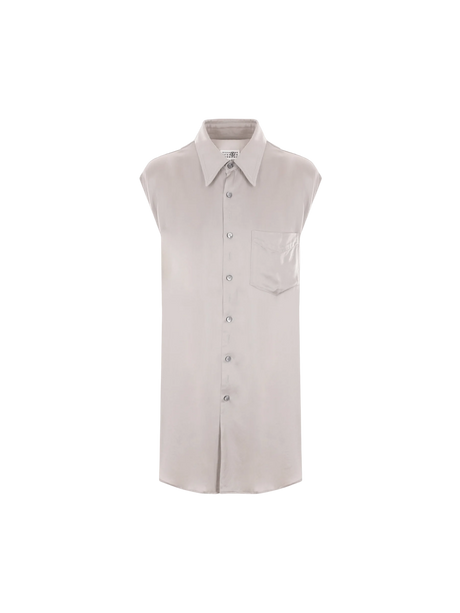 Viscose Sleeveless Shirt-MM6 MAISON MARGIELA-JOHN JULIA