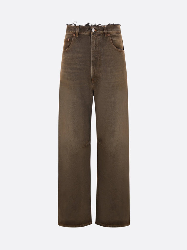 Wide-Leg Denim Jeans-MM6 MAISON MARGIELA-JOHN JULIA