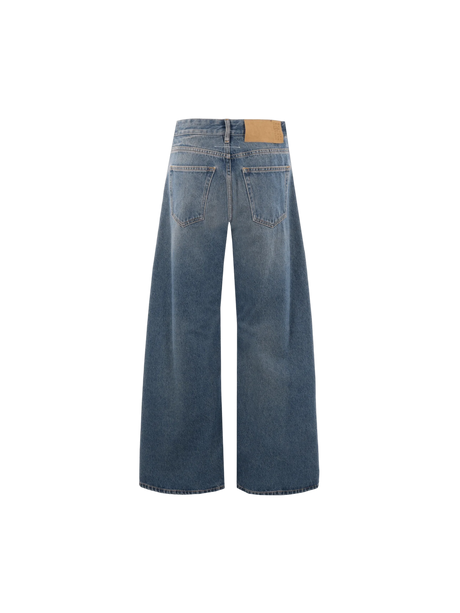 Wide-leg Denim Jeans-MM6 MAISON MARGIELA-JOHN JULIA