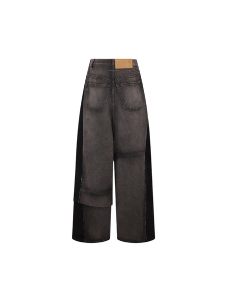 MM6 MAISON MARGIELA-Wide-Leg Denim Jeans-JOHN JULIA