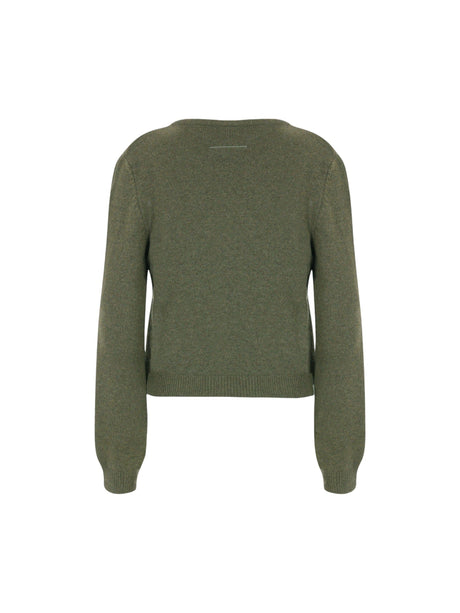 Wool Blend Pullover-MM6 MAISON MARGIELA-JOHN JULIA