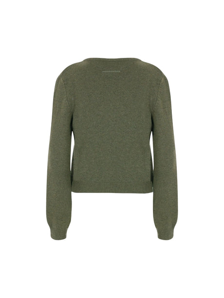 Wool Blend Pullover-MM6 MAISON MARGIELA-JOHN JULIA