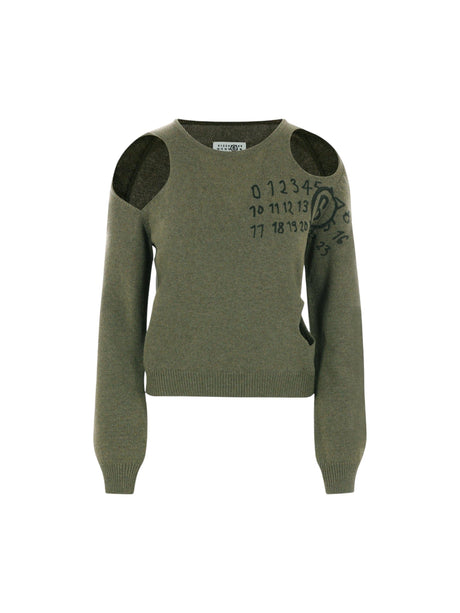 Wool Blend Pullover-MM6 MAISON MARGIELA-JOHN JULIA