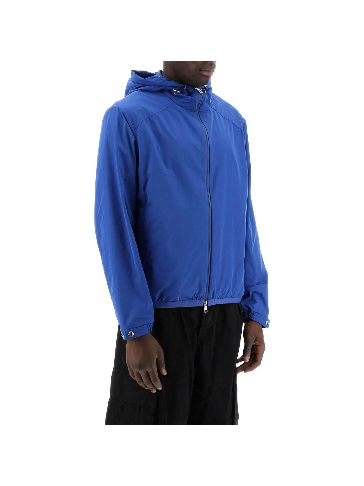 Bright Blue Clapier Hooded Jacket MONCLER JOHN JULIA.