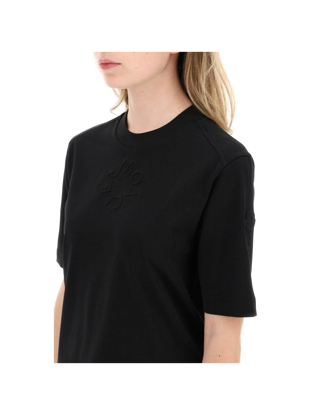 Embossed Logo Cotton T-Shirt.