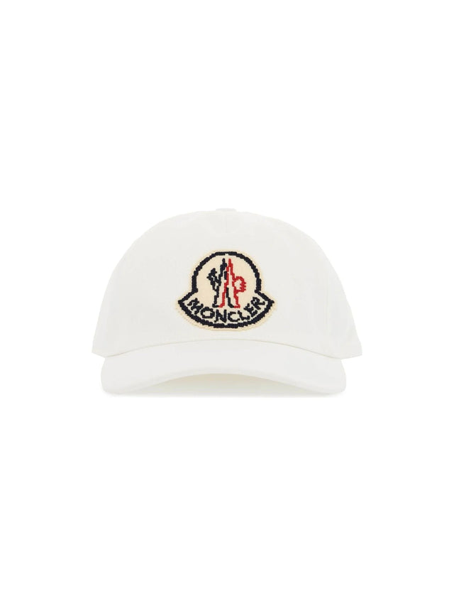 Baseball Cap With Felt Logo Embroidered On