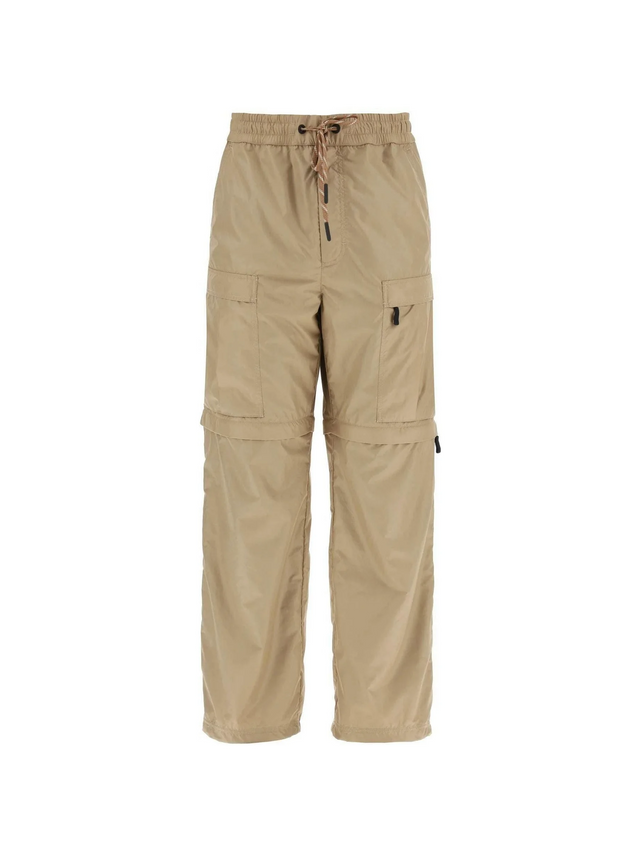 Open Beige Convertible Ripstop Pants MONCLER GRENOBLE JOHN JULIA.