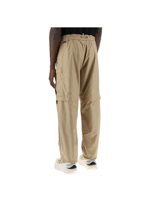 Open Beige Convertible Ripstop Pants MONCLER GRENOBLE JOHN JULIA.