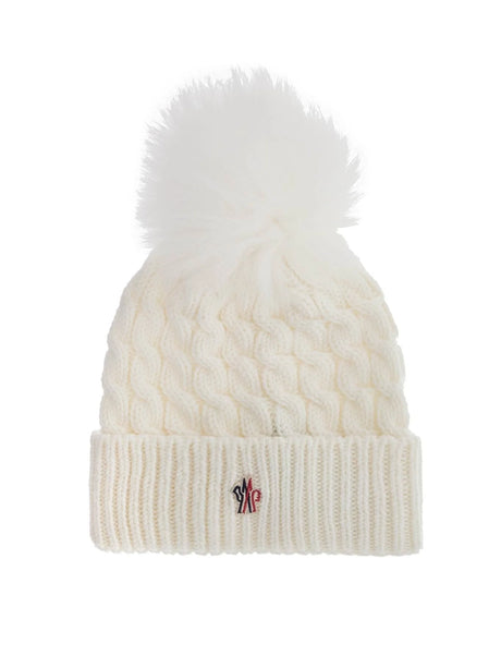 Wool Beanie Hat With Pom Pom