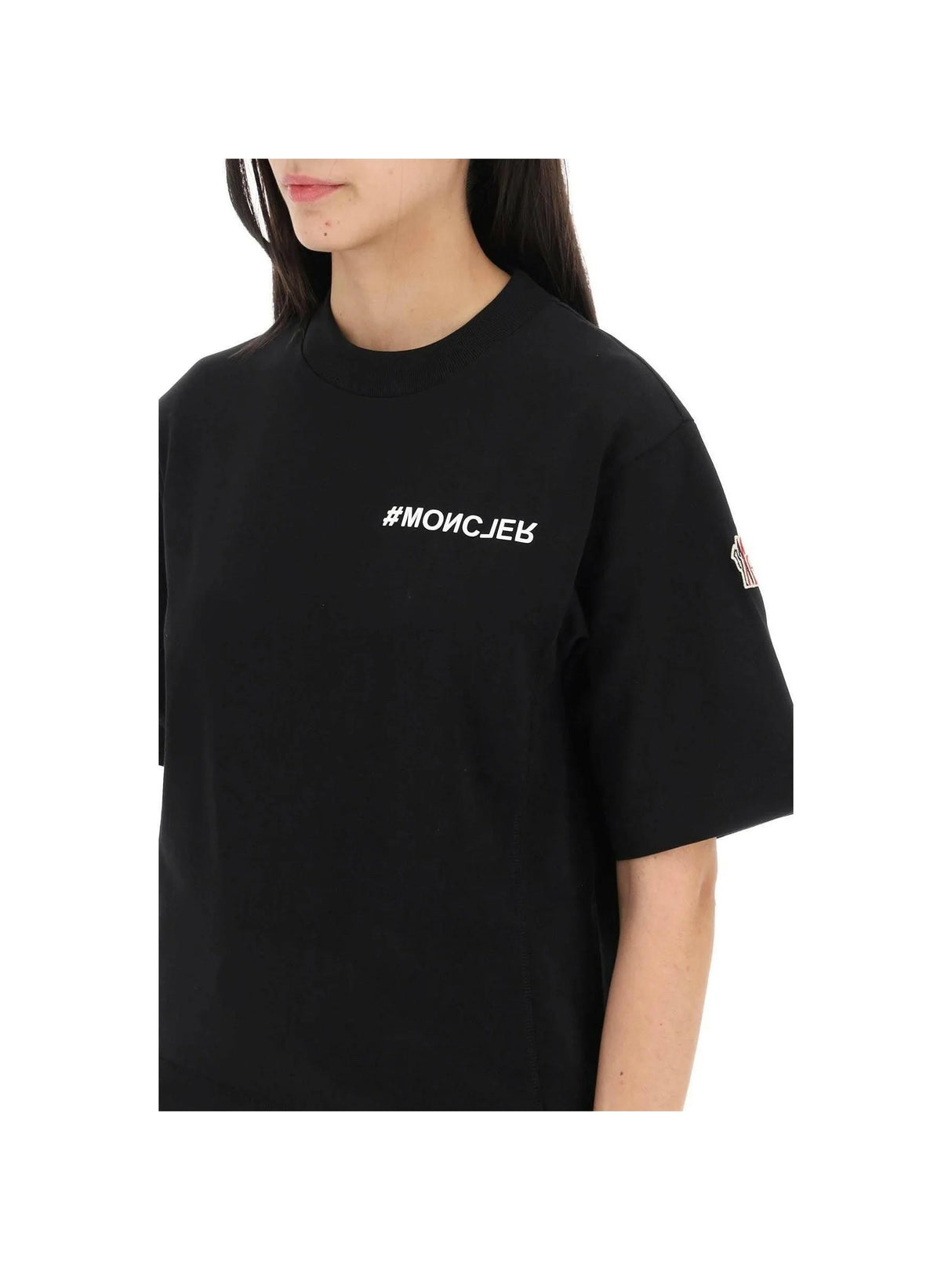 T-Shirt Con Applicazione Logo MONCLER GRENOBLE JOHN JULIA.