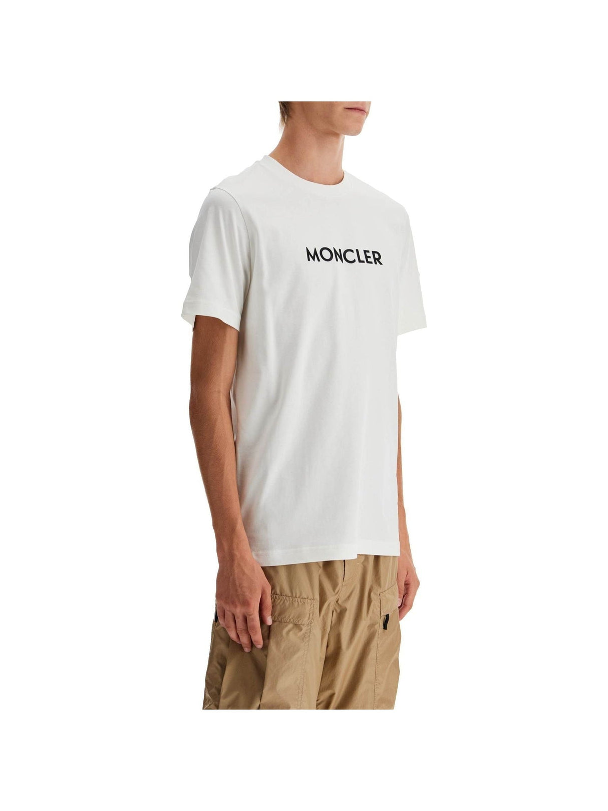 MONCLER-Organic Cotton Logo T-Shirt-JOHN JULIA