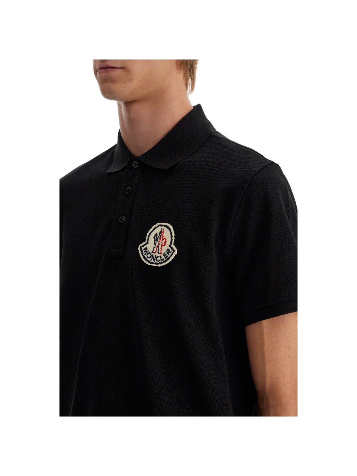 Pixel Effect Logo Polo Shirt