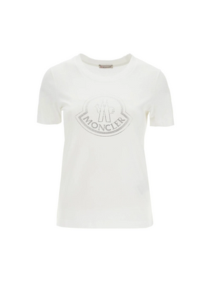 Rhinestone Logo T-Shirt - XXXS - Women > Clothing > Tops and Sweatshirts > Tops