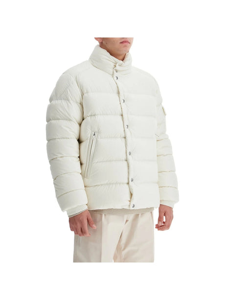 MONCLER-Short Flocked Quilted Jacket-JOHN JULIA