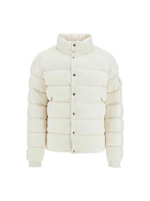 MONCLER-Short Flocked Quilted Jacket-JOHN JULIA