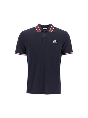 Striped Polo Shirt With Detailed Accents