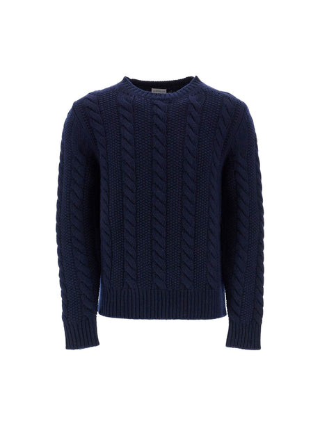 Wool And Cashmere Cable Knit Pullover