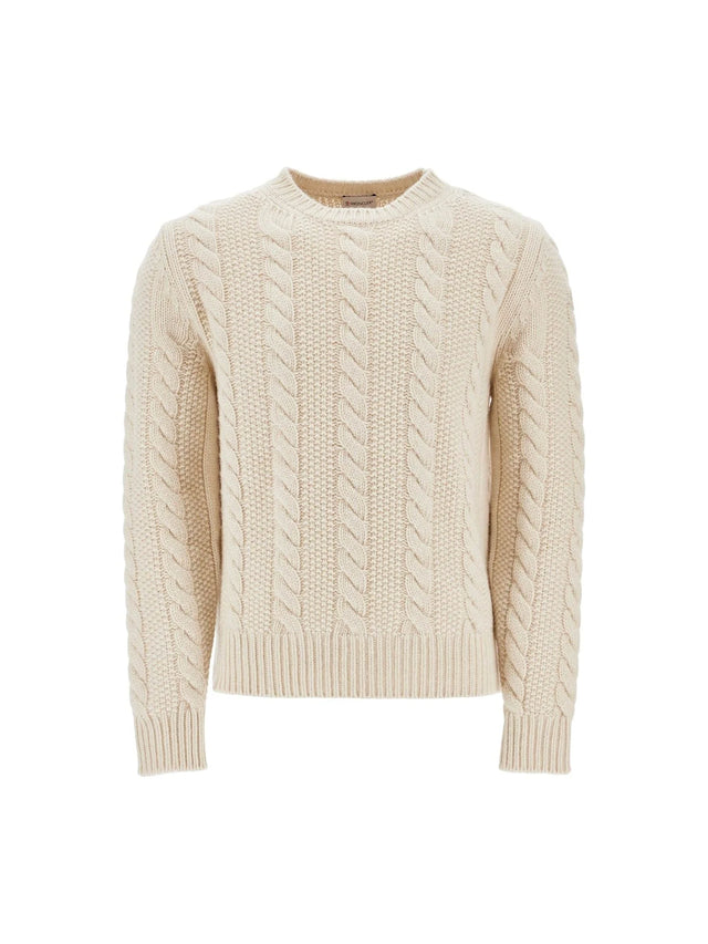 Wool And Cashmere Cable Knit Pullover