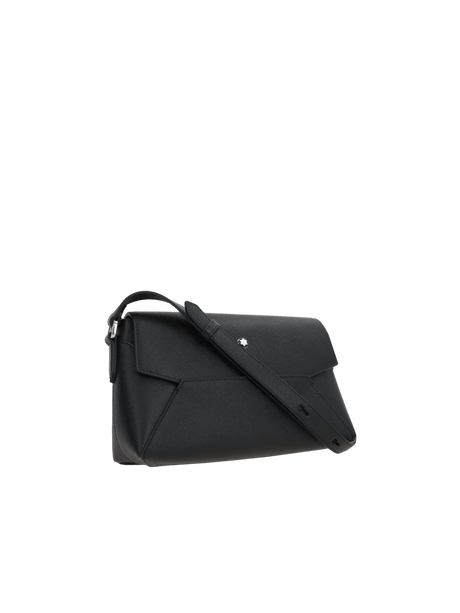 MONTBLANC-Textured Leather Sartorial Small Crossbody Bag-JOHN JULIA