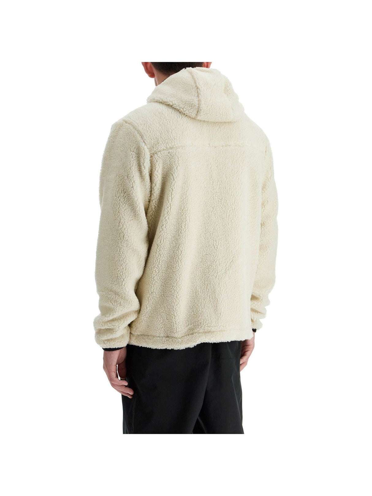 Sherpa Zip-up Hoodie With Hood And