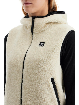 Sherpa Hooded Vest With