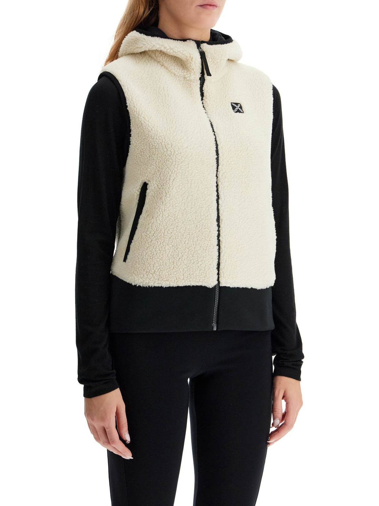 Sherpa Hooded Vest With