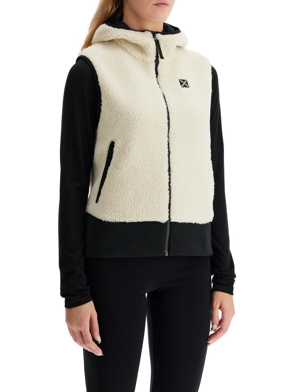 Sherpa Hooded Vest With