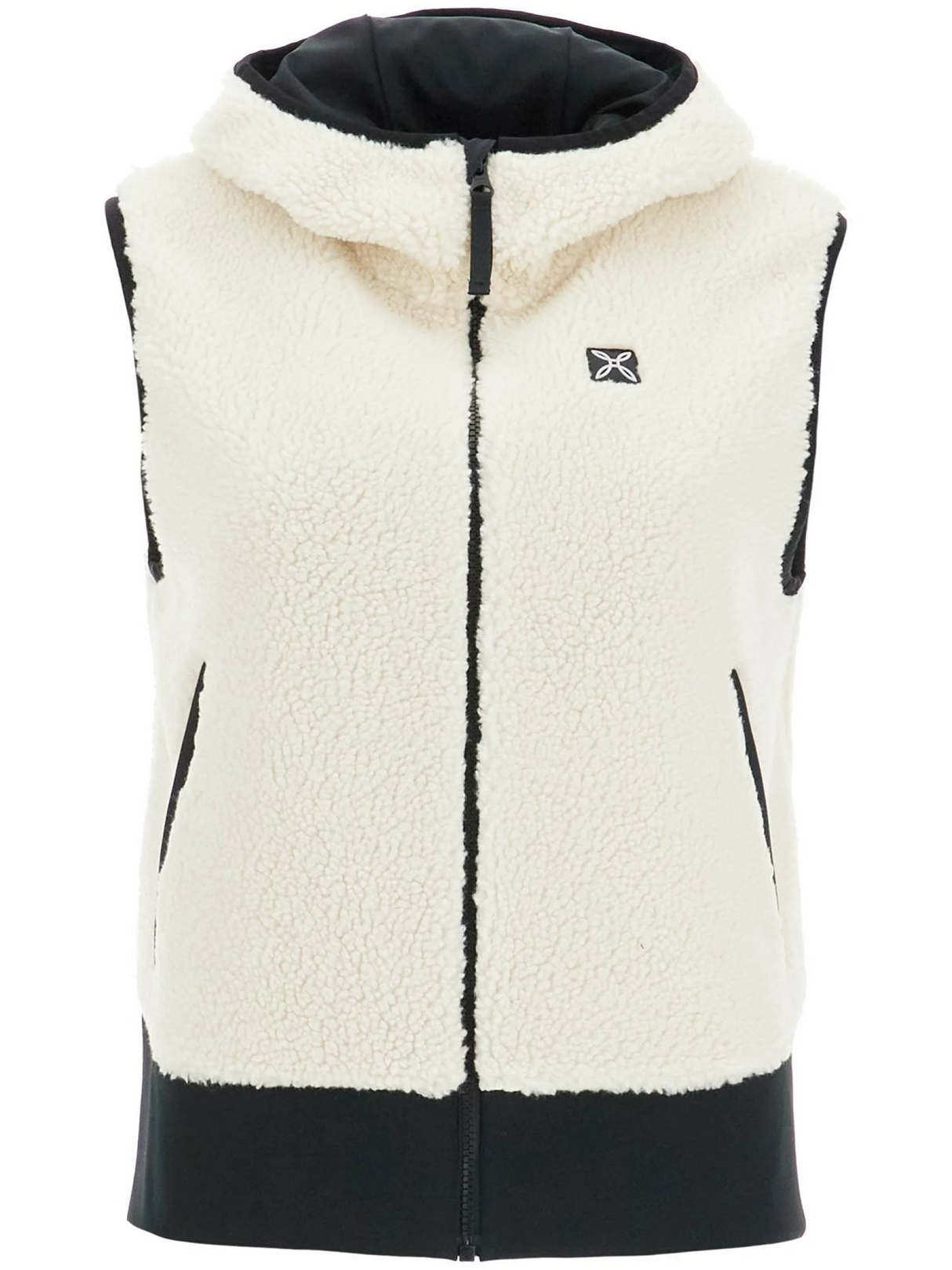 Sherpa Hooded Vest With