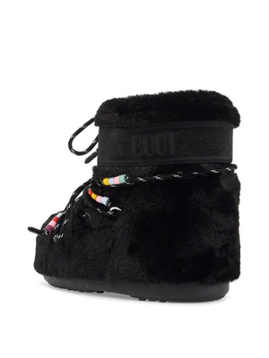 Beaded Faux Fur Boots-Moon Boot-JOHN JULIA