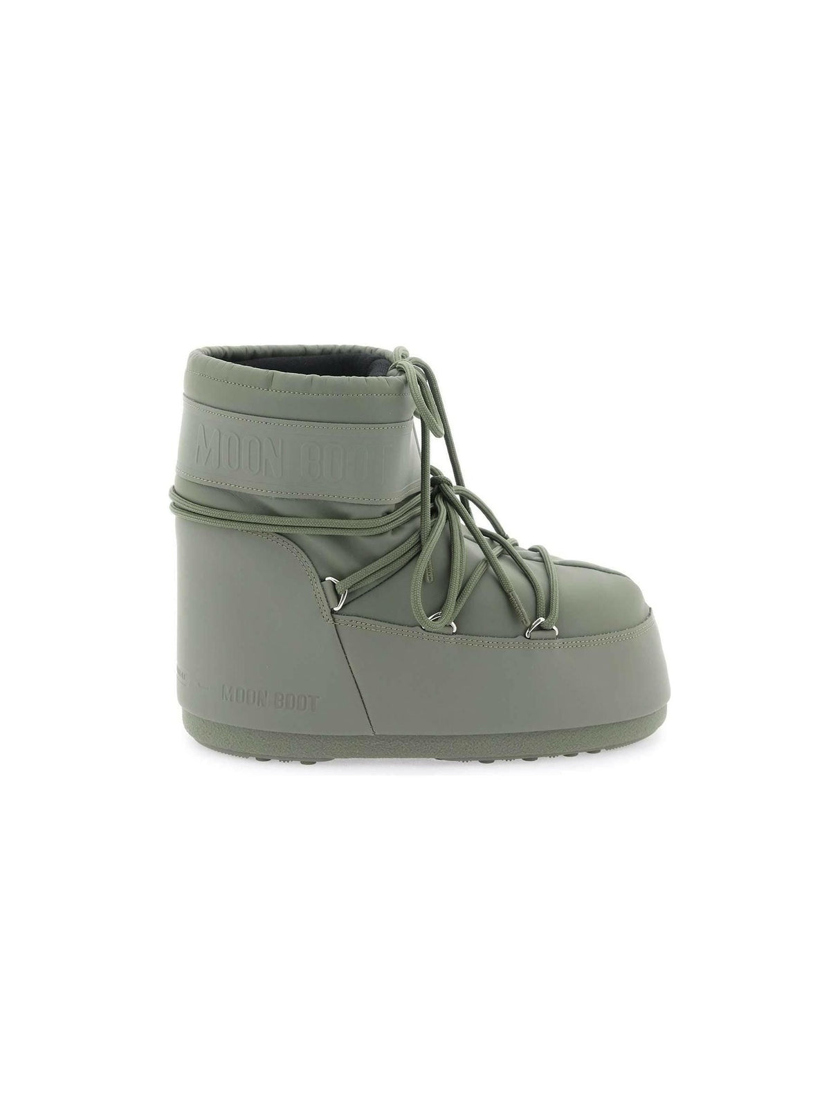 Khaki Icon Rubber Snow Boots MOON BOOT JOHN JULIA.