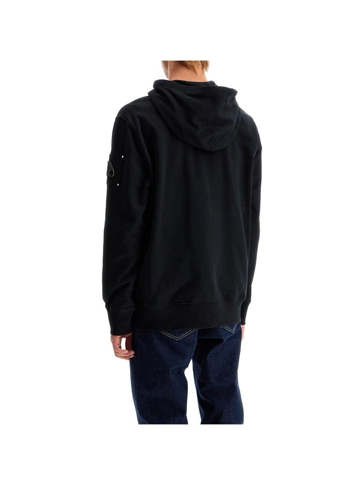 MOOSE KNUCKLES-Brushed Cotton Zip-up Hoodie-JOHN JULIA