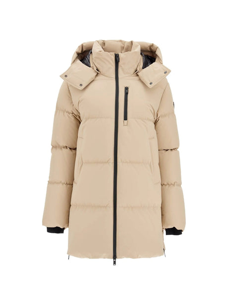 Chelia Quilted Hooded Jacket-Moose Knuckles-JOHN JULIA