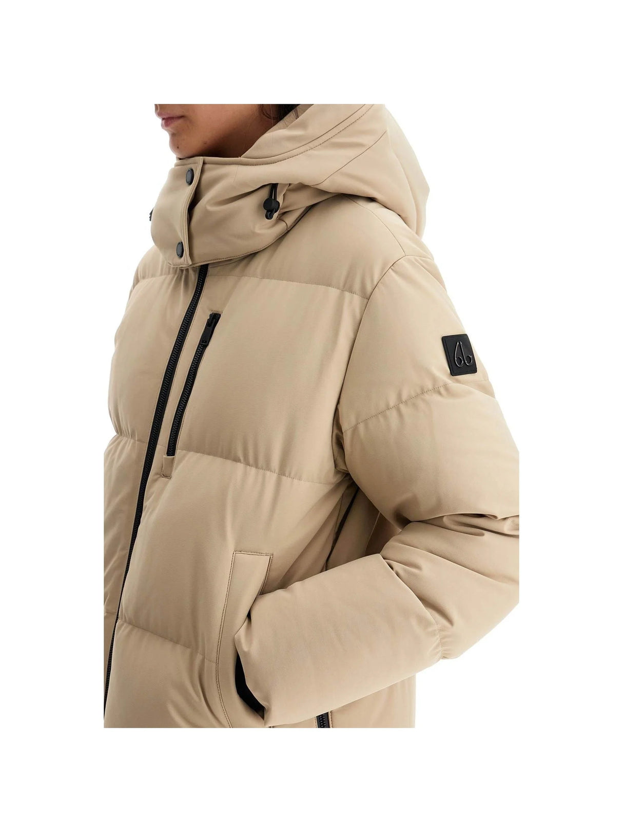 Chelia Quilted Hooded Jacket-Moose Knuckles-JOHN JULIA