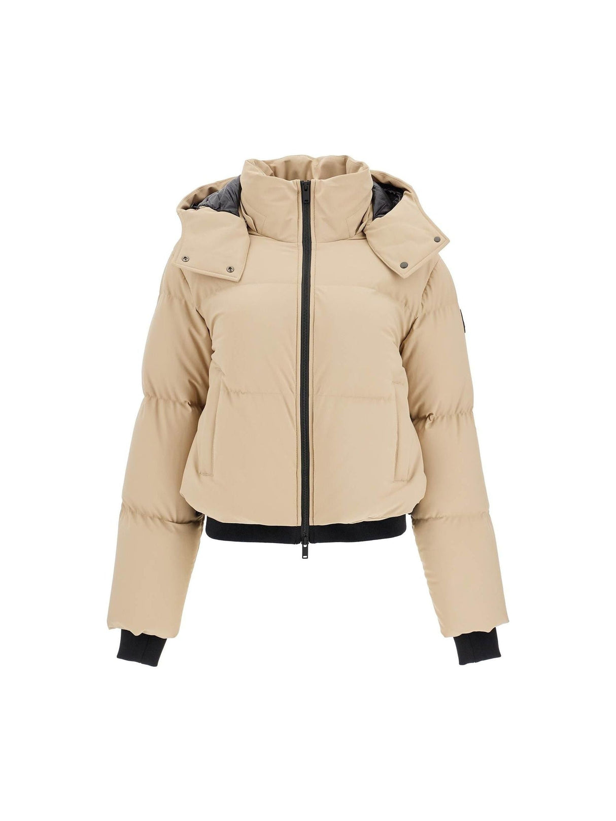 Short Mixed Down Jacket