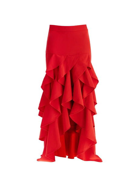 Asymmetric Ruffled Skirt-Moschino-JOHN JULIA