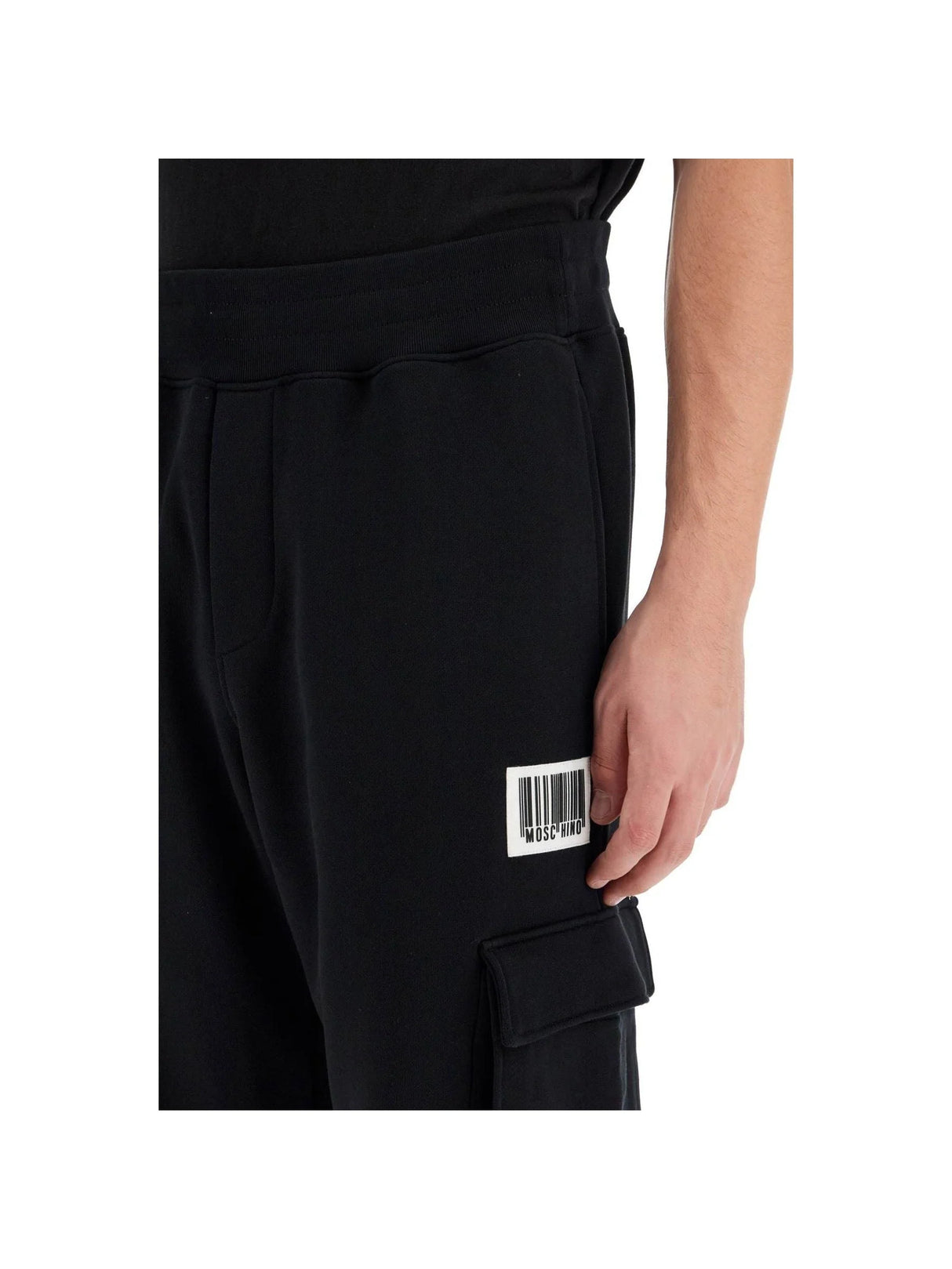 Barcode Print Jogging Pants-Moschino-JOHN JULIA