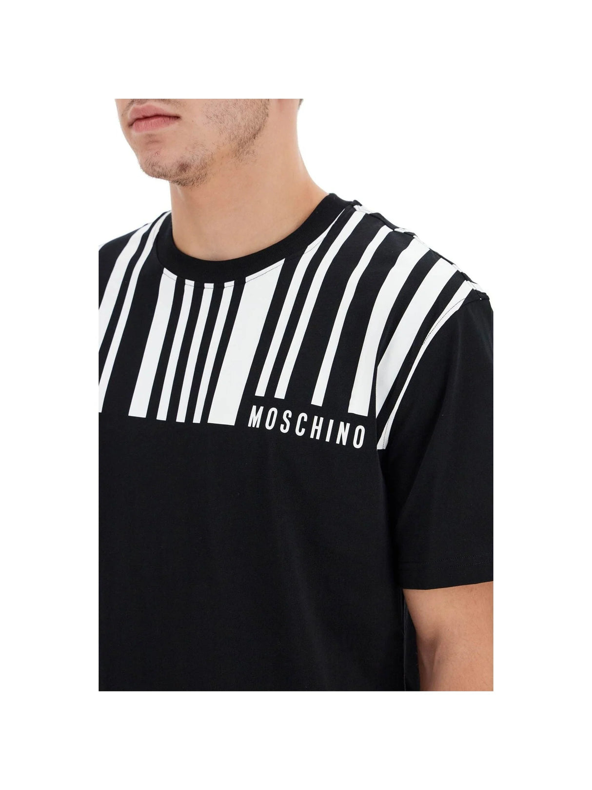 Barcode Print T-Shirt-Moschino-JOHN JULIA