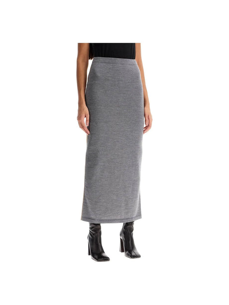 Knit Wool Skirt-Moschino-JOHN JULIA