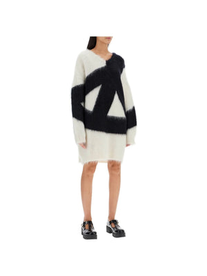 Brushed Knit Sweater Dress-Moschino-JOHN JULIA