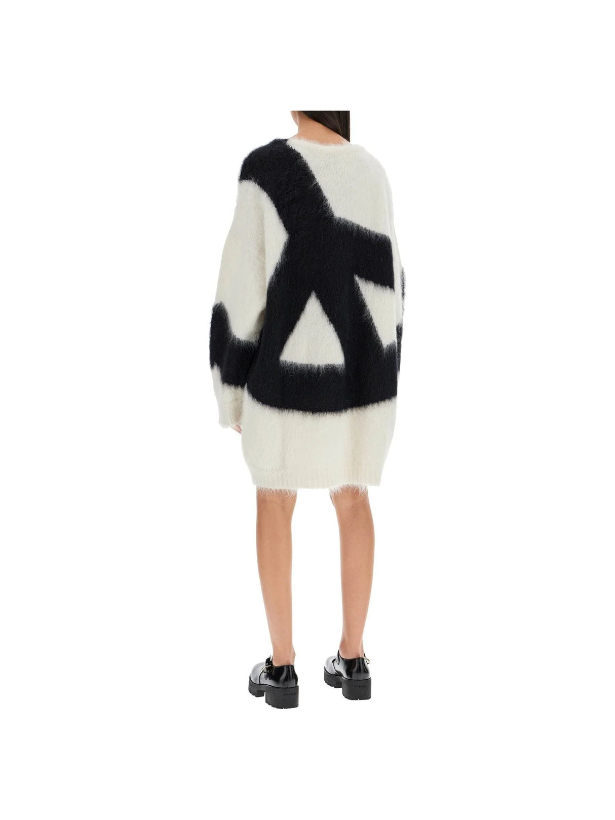 Brushed Knit Sweater Dress-Moschino-JOHN JULIA