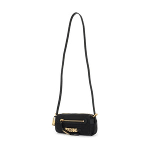 MOSCHINO-Canvas and Leather Crossbody Bag -JOHN JULIA.