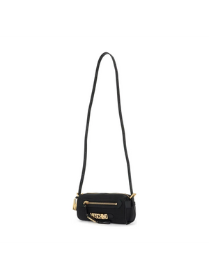 MOSCHINO-Canvas and Leather Crossbody Bag -JOHN JULIA.