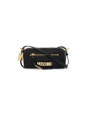 MOSCHINO-Canvas and Leather Crossbody Bag -JOHN JULIA.