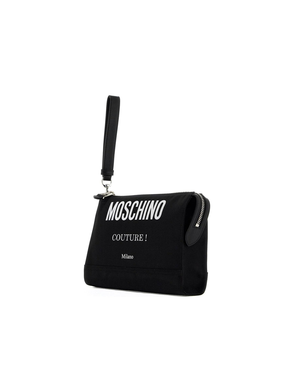 MOSCHINO-Couture Milano Zippered Pouch -JOHN JULIA.