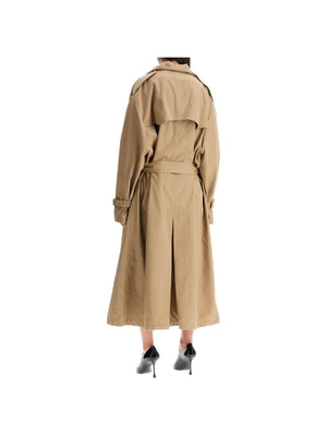 Double-breasted Oversized Trench Coat-Moschino-JOHN JULIA